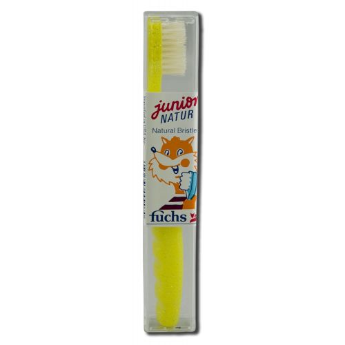  FUCHS Fuchs Toothbrushes Pure Natural (Boar) Bristle Natur Jr. Childs Medium (Pack of 5)