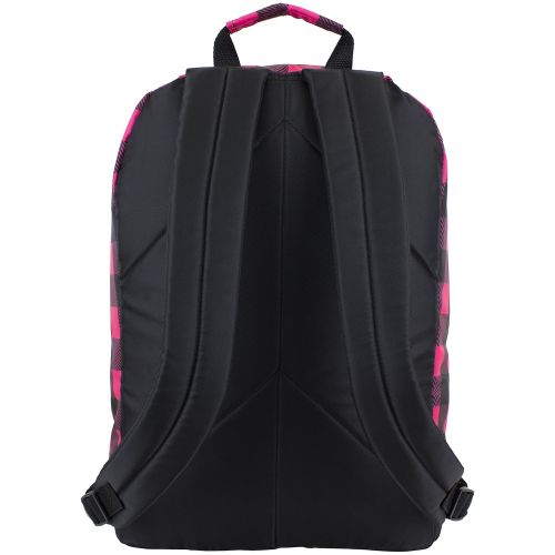  FUEL Fuel Girls Multi Pocket Backpack, Black/Mint/Pink Checkerboard Print, One Size