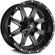FUEL Maverick NBL-Gloss BLK MIL Wheel with Painted (20 x 12. inches /8 x 165 mm, -44 mm Offset)
