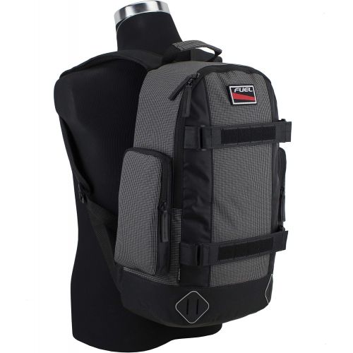  Fuel Pro Skater Backpack With Adjustable Dual Straps And Interchangeable Patch Panel