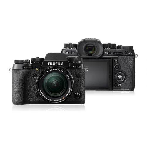 후지필름 Fujifilm X-T2 Mirrorless Digital Camera with 18-55mm Lens - Black