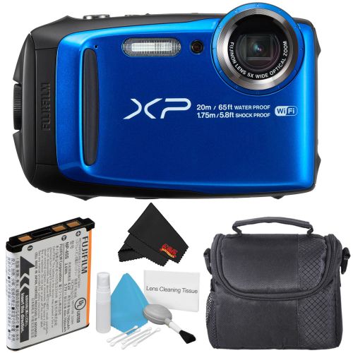 후지필름 Fujifilm FinePix XP120 Waterproof Point & Shoot Digital Camera (Blue) Starter Bundle