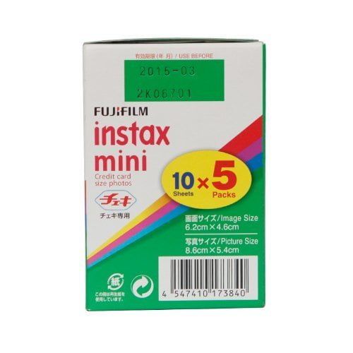 후지필름 Fujifilm Instax Mini Instant Film, 10 Sheets x 5 packs,