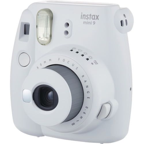 후지필름 Fujifilm Instax Mini 9 Instant Camera SMOKEY WHITE w/ Fujifilm Instax Mini 9 Instant Films (60 Pack) + A14 Pc Deluxe Bundle For Fujifilm Instax Mini 9 Camera