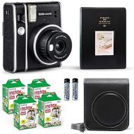 Fujifilm Instax Mini 40 Instant Camera Vintage Black. + Value Pack (40 Sheets) Shutter Accessories Bundle, Includes Style Compatible Carrying Case, Black Photo Album 64 Pockets