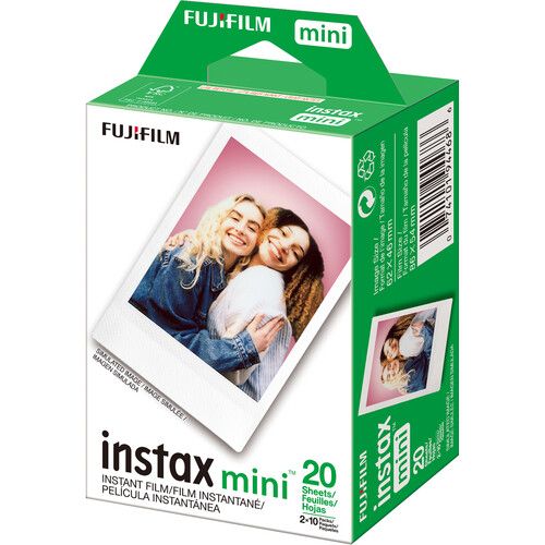 후지필름 FUJIFILM INSTAX MINI LINK 2 Smartphone Printer (Clay White) with INSTAX MINI Instant Film (20 Exposures)