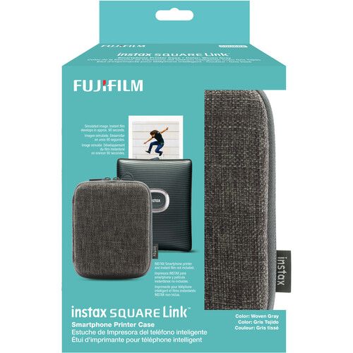 후지필름 FUJIFILM INSTAX SQUARE LINK Smartphone Printer Case (Woven Gray)