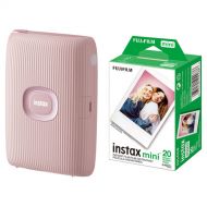 FUJIFILM INSTAX MINI LINK 2 Smartphone Printer (Soft Pink) with INSTAX MINI Instant Film (20 Exposures)