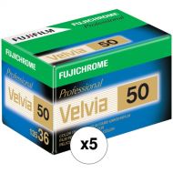 FUJIFILM Fujichrome Velvia 50 Professional RVP 50 Color Transparency Film (35mm Roll Film, 36 Exposures, 5-Pack)