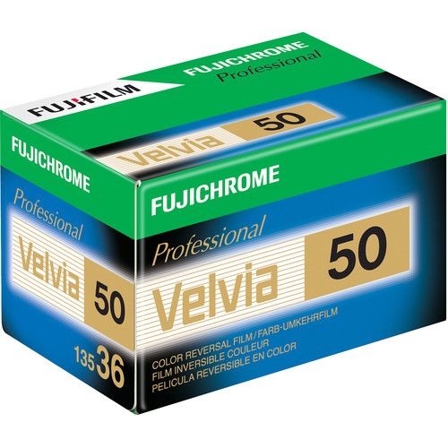 후지필름 FUJIFILM Fujichrome Velvia 50 Professional RVP 50 Color Transparency Film (35mm Roll Film, 36 Exposures, 5-Pack)