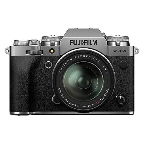 후지필름 Fujifilm X-T4 Mirrorless Digital Camera XF18-55mm Lens Kit - Silver