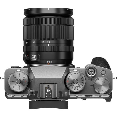 후지필름 Fujifilm X-T4 Mirrorless Digital Camera XF18-55mm Lens Kit - Silver