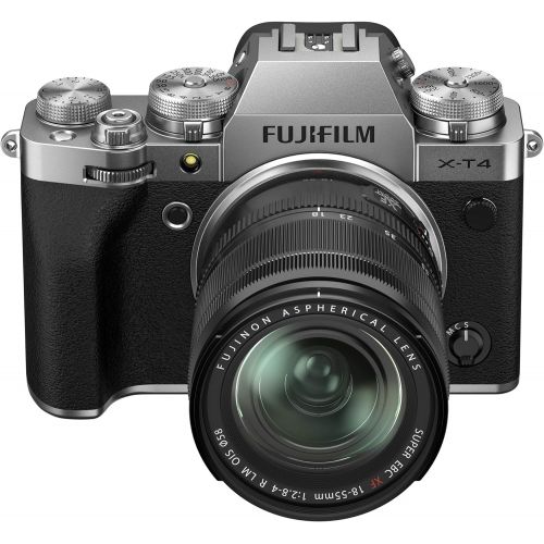 후지필름 Fujifilm X-T4 Mirrorless Digital Camera XF18-55mm Lens Kit - Silver