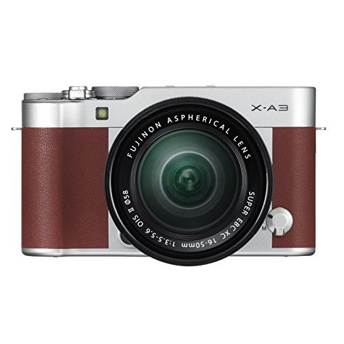 후지필름 Fujifilm X-A3 Mirrorless Camera XC16-50mm F3.5-5.6 II Lens Kit - Brown