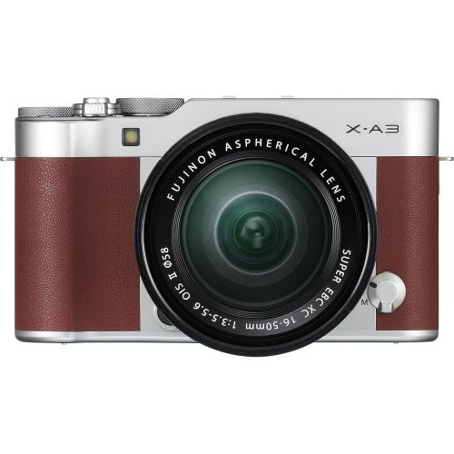 후지필름 Fujifilm X-A3 Mirrorless Camera XC16-50mm F3.5-5.6 II Lens Kit - Brown