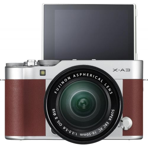 후지필름 Fujifilm X-A3 Mirrorless Camera XC16-50mm F3.5-5.6 II Lens Kit - Brown