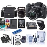 Fujifilm X-T3 26.1MP Mirrorless Camera with XF 18-55mm f/2.8-4 R LM OIS Lens, Black - Bundle with 32GB SDHC Card, Camera Case, 58mm Filter Kit, Cleaning Kit, Card Reader, PC Softwa