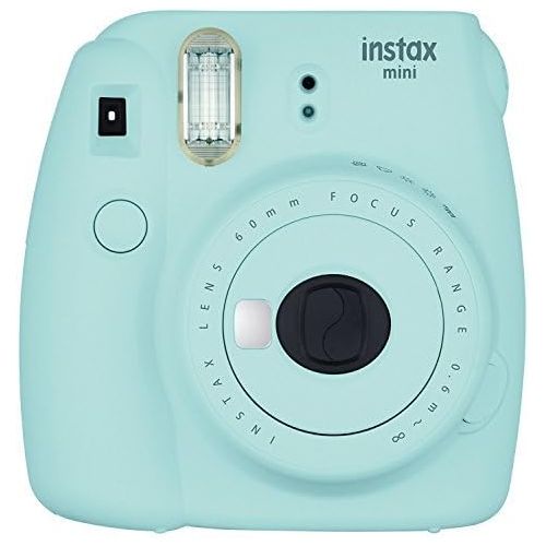 후지필름 Fujifilm Instax Mini 9 Instant Camera Ice Blue + Fuji Instax Film Twin Pack (20PK) + Blue Camera Case + Frames + Photo Album + 4 Color Filters More Top Accessories Bundle