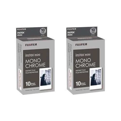 후지필름 Fujifilm Instax Mini Film Monochrome 2-Pack (20 B&W Exposures)