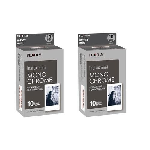 후지필름 Fujifilm Instax Mini Film Monochrome 2-Pack (20 B&W Exposures)