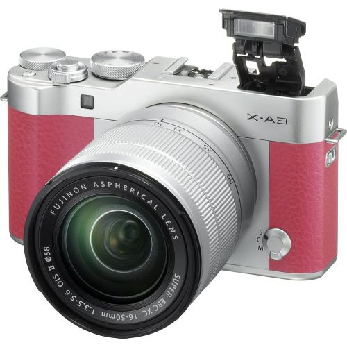 후지필름 Fujifilm X-A3 Mirrorless Camera XC16-50mm F3.5-5.6 II Lens Kit - Pink