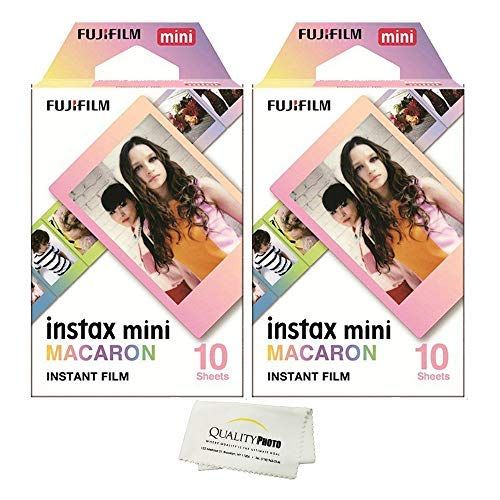 후지필름 [가격문의]Fujifilm INSTAX Mini Instant Film 2 Pack = 20 Sheets for Fujifilm Mini 8 & Mini 9 Cameras - Macaron …