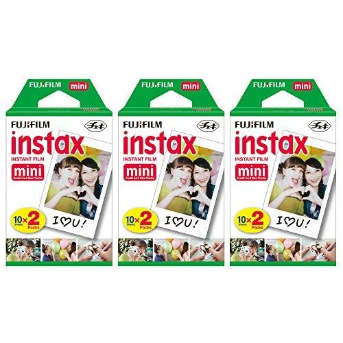 후지필름 Fujifilm Instax Mini Instant Film (3 Twin Packs, 60 Total Pictures) for Instax Cameras