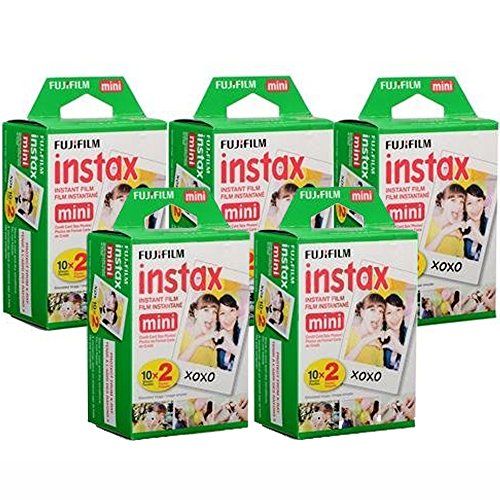 후지필름 Fujifilm Instax Mini Instant Film, 10 Sheets of 5 Pack × 2 (100 Sheets) - Unauthorized product