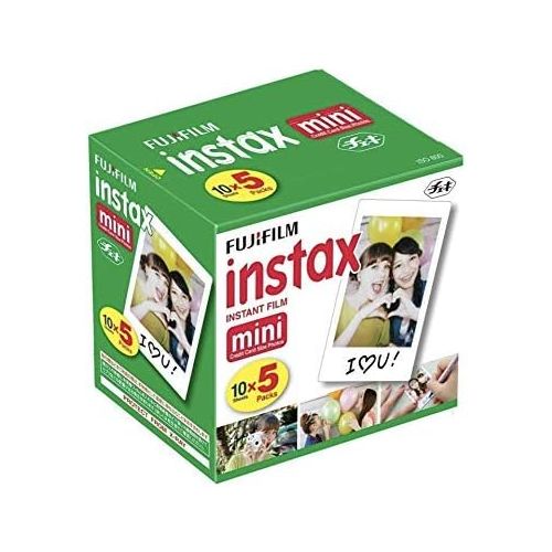 후지필름 Fujifilm Instax Mini Instant Film, 10 Sheets×5 Pack(Total 50 Shoots)