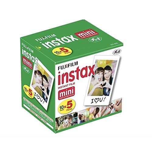 후지필름 Fujifilm Instax Mini Instant Film, 10 Sheets×5 Pack(Total 50 Shoots)