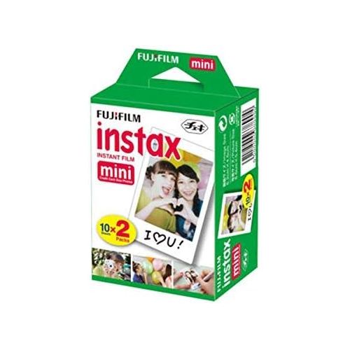 후지필름 Fujifilm INSTAX Mini Instant Film 2 Pack = 20 Sheets (White) for Fujifilm Mini 8 & Mini 9 Cameras, Model:4332059078