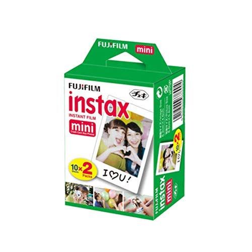 후지필름 Fujifilm INSTAX Mini Instant Film 2 Pack = 20 Sheets (White) for Fujifilm Mini 8 & Mini 9 Cameras, Model:4332059078