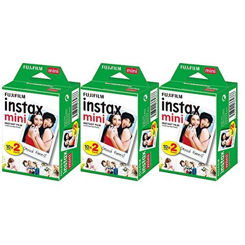 후지필름 Fujifilm Instax Mini Instant Film (3 Twin Packs, 60 Total Pictures) - International Version