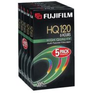 Fujifilm Fuji HQ T-120 Video Cassettes, 5 Pack (Discontinued by Manufacturer)