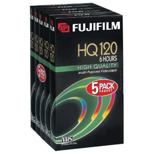 후지필름 Fujifilm Fuji HQ T-120 Video Cassettes, 5 Pack (Discontinued by Manufacturer)