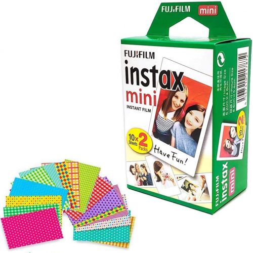 후지필름 Fujifilm Instax Mini 11 Camera with Fujifilm Instant Mini Film (20 Sheets) Bundle with Deals Number One Accessories Including Carrying Case, Color Filters, Photo Album, Stickers +