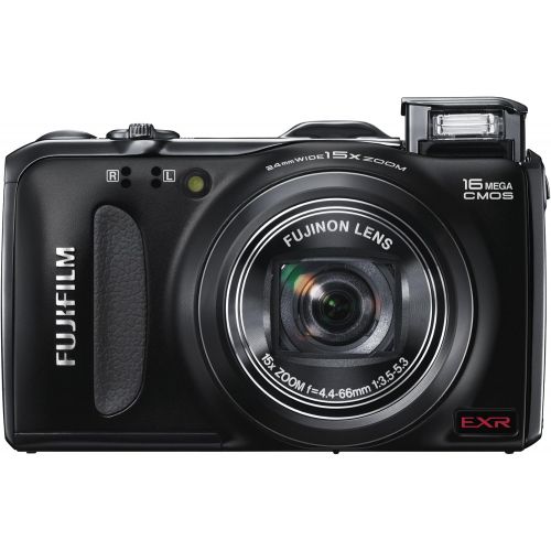 후지필름 Fujifilm FinePix F600EXR 16 MP Digital Camera with CMOS Sensor and 15x Optical Zoom (Black)