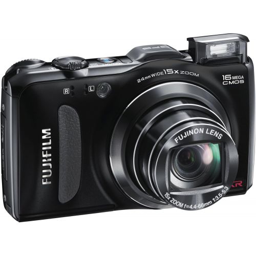 후지필름 Fujifilm FinePix F600EXR 16 MP Digital Camera with CMOS Sensor and 15x Optical Zoom (Black)