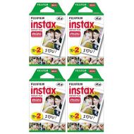 Fujifilm Instax Mini Instant Film, 2 x 10 Shoots x 4 Pack (Total 80 Shoots)