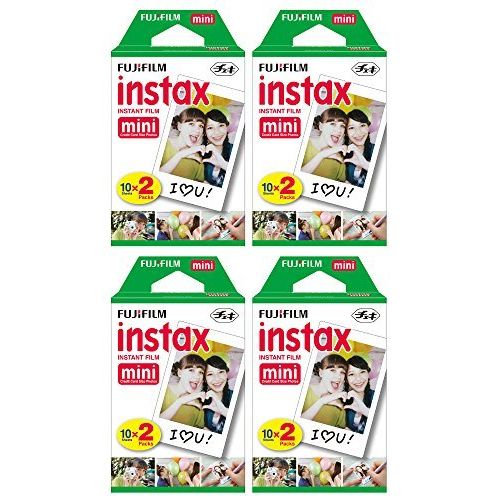 후지필름 Fujifilm Instax Mini Instant Film, 2 x 10 Shoots x 4 Pack (Total 80 Shoots)