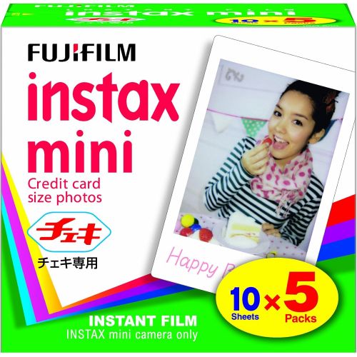 후지필름 FUJIFILM Instax Mini Cheki Film 5pack(10picture X5)
