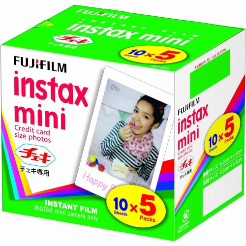 후지필름 FUJIFILM Instax Mini Cheki Film 5pack(10picture X5)