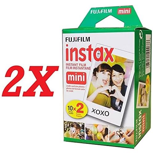 후지필름 Fujifilm Instax Mini 11 Camera + 2X Fuji Instant Instax Film (40 Sheets) Includes Camera Case + Frames, Photo Album, 4 Color Filters and More Top Accessories Bundle (Lilac Purple)