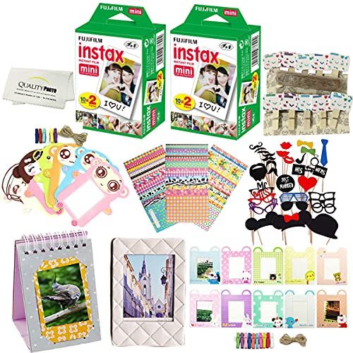 후지필름 Fujifilm instax Mini 8 Camera Accessory KIT Includes - Fuji Instant Film 40 Sheets + Premium Over 60 PCS Bundle for fujifilm instax Mini 8 Films