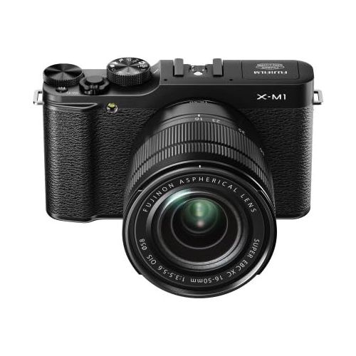 후지필름 Fujifilm X-M1 Compact System 16MP Digital Camera Kit with 16-50mm Lens and 3-Inch LCD Screen (Black)