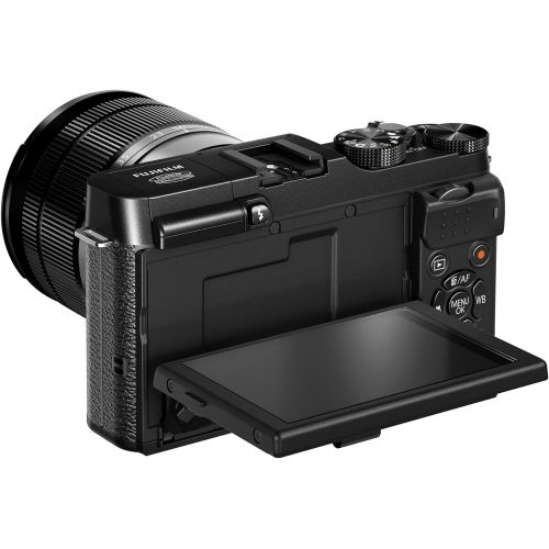 후지필름 Fujifilm X-M1 Compact System 16MP Digital Camera Kit with 16-50mm Lens and 3-Inch LCD Screen (Black)