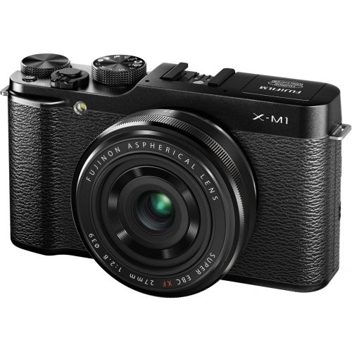 후지필름 Fujifilm X-M1 Compact System 16MP Digital Camera Kit with 16-50mm Lens and 3-Inch LCD Screen (Black)