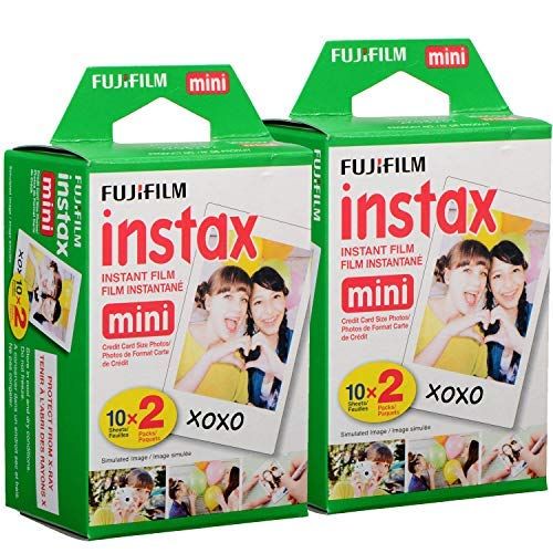 후지필름 Fujifilm Instax Mini Twin Film Pack (Two Pack) 2-Pack (40 Exposures)