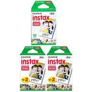 Fujifilm INSTAX Mini Instant Film 5 Pack 50 Sheets (White) for Fujifilm Mini 8 and Mini 9 Cameras