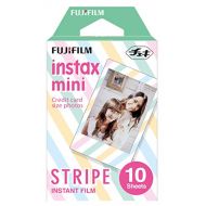 Fujifilm Instax Mini Stripe Instant Film (Multi-Color)